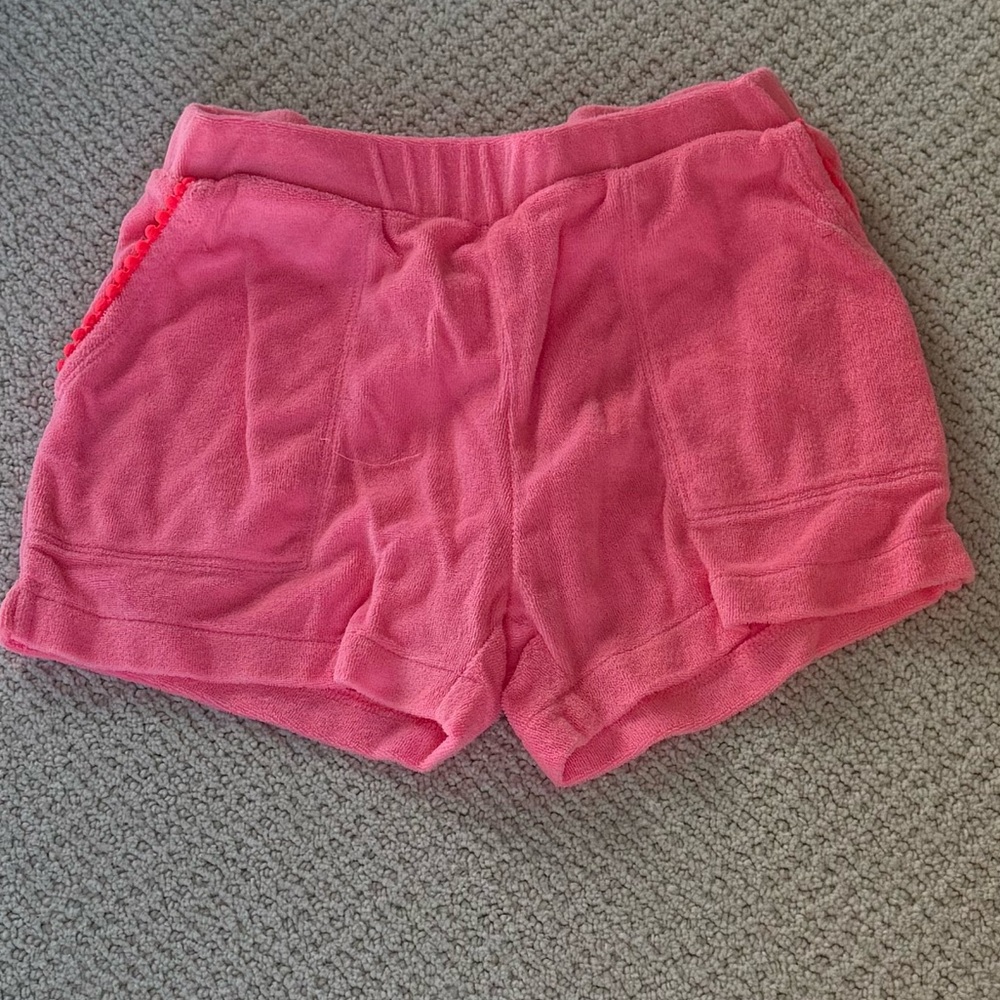 Girl’s crew cut terry cloth shorts